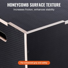 VEVOR Pliometrijska skakačka kutija 300x350x400 mm Crna