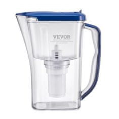 VEVOR Vrč za filtriranje vode 233x105x271 mm plave boje