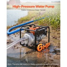 VEVOR Benzinska polutranska pumpa za vodu, prijenosna, promjer 50.8 mm