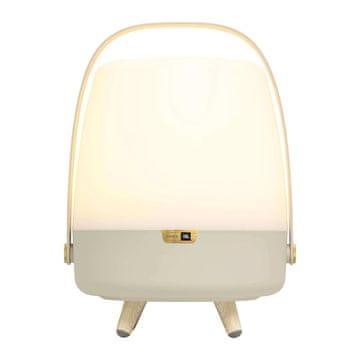 LAMPA Kooduu Lite-up Play 2.0 Mono prijenosni zvučnik s svjetlom, bež/bijela/drvo