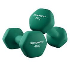 Songmics Set bučica 2 komada 4 kg crne boje