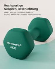 Songmics Set bučica 2 komada 4 kg crne boje