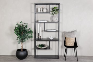 Venture Design AB Knjigovnica 85x35x188 cm Crna