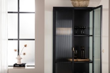 Venture Design AB Knjigovodstveni regal Bakal 40x160x70 cm Crni