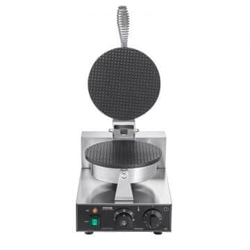 VEVOR Aparat za sladoled u obliku korneta 1230W 25x46.5x27 cm Srebrni