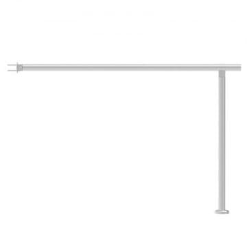 VEVOR Set ograde za palubu s rukohvatom 120x8x92.3 cm srebrni