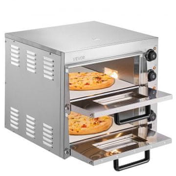 VEVOR Pećnica za pizzu 559x475x433 mm Električna za radnu površinu