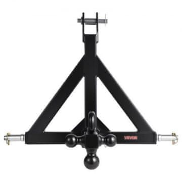 VEVOR Nosač za prikolicu S-01 53x16.5x5.4 cm Crni