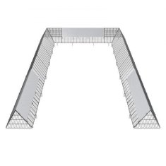 VEVOR Tunel za piliće 600x400x61.5 cm Crni