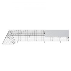 VEVOR Tunel za piliće 400x100x61.5 cm Crni