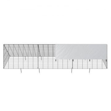 VEVOR Tunel za piliće 300x71x61.5 cm Crni