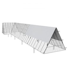 VEVOR Tunel za piliće 400x100x61.5 cm Crni