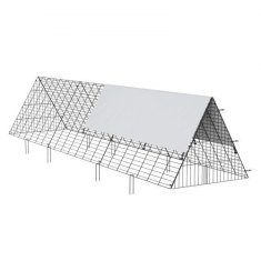 VEVOR Tunel za piliće 300x71x61.5 cm Crni