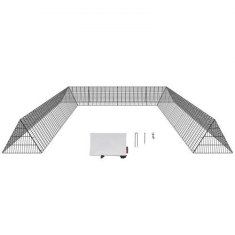 VEVOR Tunel za piliće 600x400x61.5 cm Crni