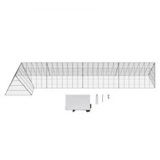 VEVOR Tunel za piliće 400x100x61.5 cm Crni