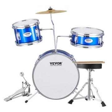 VEVOR Set bubnjeva 3-dijelni početnički komplet bubnjeva 20.3x25.4x35.6 cm plava