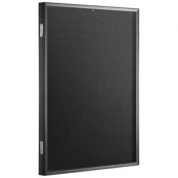VEVOR Okvir za izlaganje dresa 59.2x79.2x3.8 cm Crni s bravom
