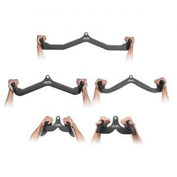VEVOR Set za Lat Pulldown, 5 dijelova, crni gumirani držač za hvatanje