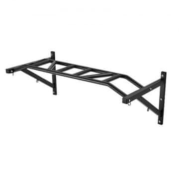 VEVOR Zidna šipka za zgibove s više hvatišta 1260x586x456 mm Crna