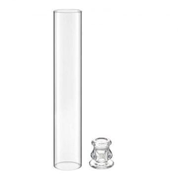 VEVOR Set držača za svijeće Hurricane cilindar 6.5x35 cm prozirno staklo