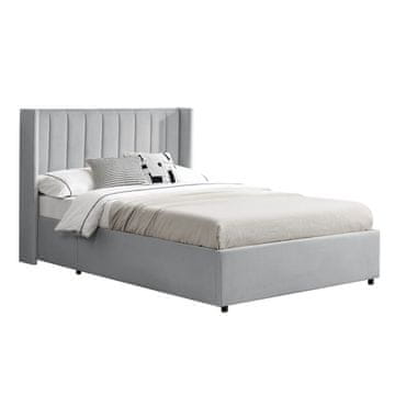 Homestar Tapecirani krevet Savona 140x200 cm svijetlo siva