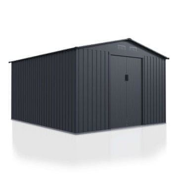 Homestar Vrtni skladišni prostor Kosi krov 164x88x182 cm Sivi