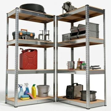 Homestar Set polica za pohranu Easy 160x80x40 cm