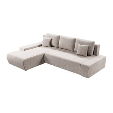 Homestar Sofa s otomanskim dijelom lijevo Iseo 260x180x81 cm bež