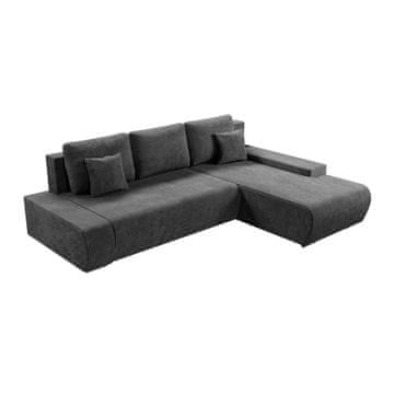 Homestar Sofa s tabureom Iseo tamnosiva
