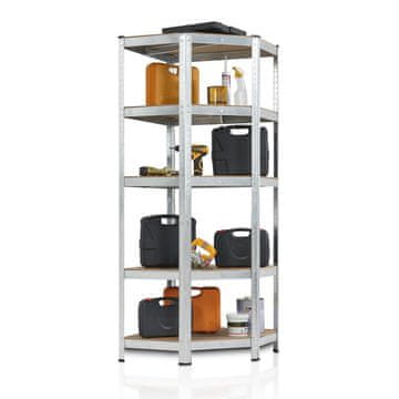 Homestar Ugaona polica Basic 180x70x40-70 cm Siva