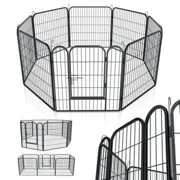 Homestar Igraonica za štence 8 panela 160x160x60 cm metalna