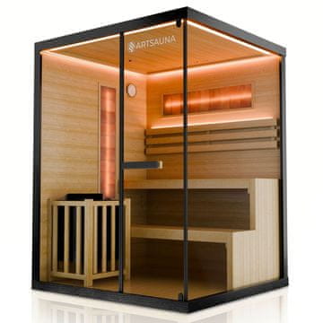 Homestar Sauna kabina Vantaa 150x140 cm crna