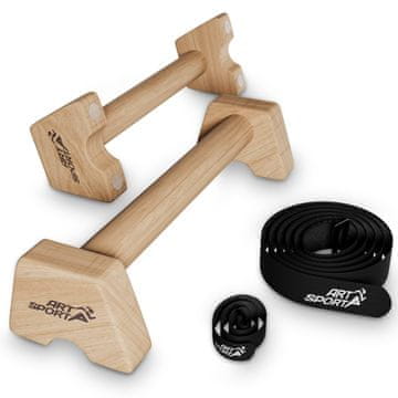 Homestar Push Up Bars L drvene, Drvo