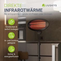 Homestar Infracrveni grijač 2000W 170x50x50 cm Crni