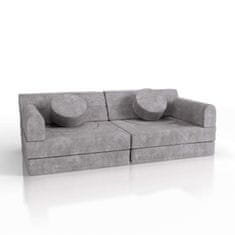 Homestar Dječji igraći sofa Kayo 150x75x50 cm siva