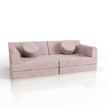 Homestar Dječja igraća sofa Kayo 150x75x50 cm ružičasta