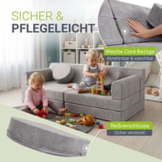 Homestar Dječji igraći sofa Kayo 150x75x50 cm siva