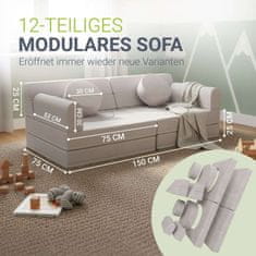Homestar Dječja igračka sofa Kayo 150x75x50 cm bež