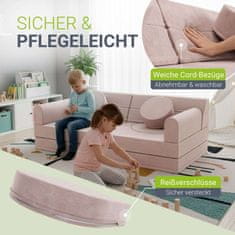 Homestar Dječja igraća sofa Kayo 150x75x50 cm ružičasta