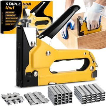 MG Stapler V1 ručna klamerica za tapeciranje i drvo, žuta