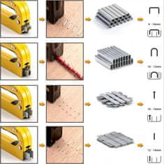 MG Stapler V1 ručna klamerica za tapeciranje i drvo, žuta
