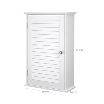 Songmics Zidni ormar 40x16x60 cm Bijela