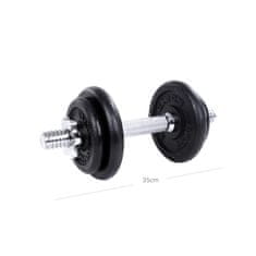 Songmics Set bučica 2 komada 20 kg crne boje