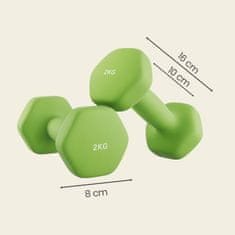 Songmics Set bučica 2 komada 16x8 cm zelena