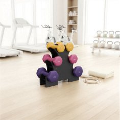 Songmics Set bučica heksagonalnih s postoljem 11.5x5x4.5 cm žute boje
