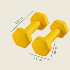 Songmics Set bučica 2 komada 13.5x6.5 cm Žuta
