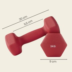 Songmics Set bučica 2 komada 20x9 cm crvena