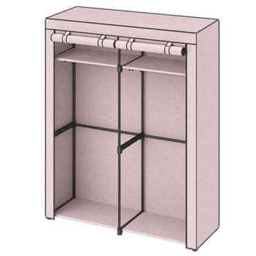 Songmics Ormar 140x43x174 cm Ljubičasti