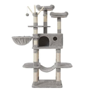 Songmics Stablo za mačke PCT087G01 50.1x50.1x164.1 cm Siva