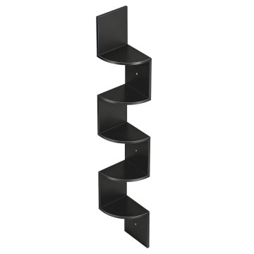 Songmics Kutna polica 5 razina 20x20x126 cm Crna